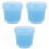 6Pcs Multi-Use Artist Brush Basins Blue Plastic Painting Containers 3