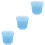 6Pcs Multi-Use Artist Brush Basins Blue Plastic Painting Containers 5