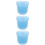 6Pcs Multi-Use Artist Brush Basins Blue Plastic Painting Containers 8