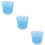 6Pcs Multi-Use Artist Brush Basins Blue Plastic Painting Containers 9