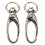 20 Pcs D Swivel Trigger Clips Hooks Metal Key Ring Lobster Clasps 1