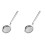 2Pcs Practical Stainless Steel Strainer Spoon Silver Oil Filter Ladle 2