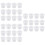 300Pièces Pots Portion Plastique Blancs Ronds Pour Sauce Condiments 7