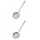 2Pcs Practical Stainless Steel Strainer Spoon Silver Oil Filter Ladle 5