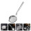 2Pcs Practical Stainless Steel Strainer Spoon Silver Oil Filter Ladle 8