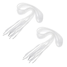 White Flat Shoelaces Sneaker Shoes Strings 4 Pairs
