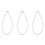 3X Charm Perlenkette Mit Metallverschluss 1
