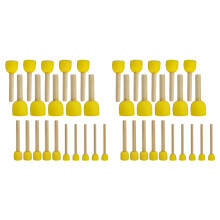 40PCS Ronde ÉPonges Brosse Set Enfants Outils de Peinture - Ensemble de Peinture à L'éPonge Outils de Bricolage Peinture