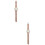 2Pcs Pink Adjustable Strap Wrist Watch Stylish Casual Accessory 6