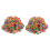 1200 Pcs Mixed Plastic  Beads 9mm x 6mm(3/8 inch x 2/8 inch) 1