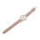 2Pcs Pink Adjustable Strap Wrist Watch Stylish Casual Accessory 11