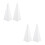 4Pcs White Speaker Holder Covers Durable Polyester Stage Tool 4