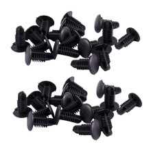 32 Stück Kunststoffnieten Clip 4mm x 5mm x 15mm Schwarz