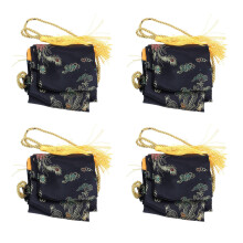 4X 135cm Dragon and Phoenix Katana Samurai Sword Bag Tissu Black
