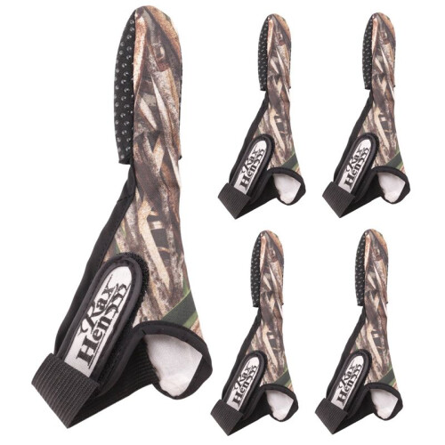 5X Casting Dedo Guante Stall Protector Mar Mosca Pesca de la Carpa de Camuflaje