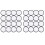 32 Pieces Sublimation Patch Blanks Quality Fabric Iron- Circular Blank Patch for Clothes, Hats, Uniforms, Backpacks 1