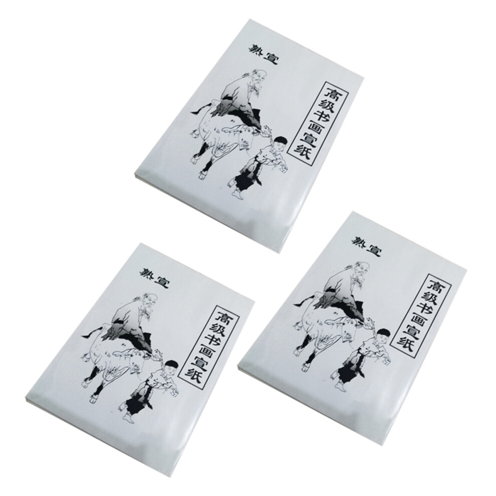 90 Sheet White Painting Paper Xuan Paper Rice Paper Chinese Painting And Calligraphy 36Cmx25cm 6033474197024