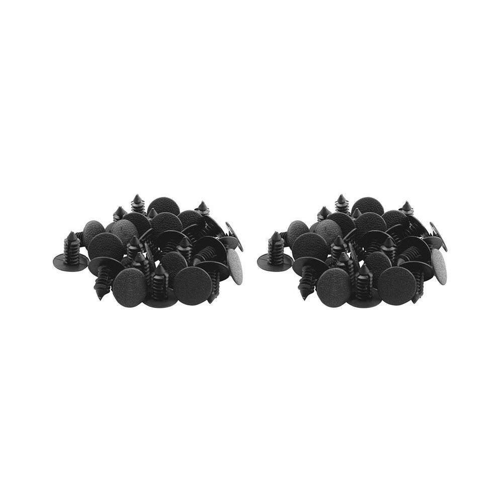 60Pcs 9Mm X 8Mm Hole Plastic Car Fir Tree Clips Rivets Retainer 4761042741035