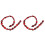 40Pcs Ladybug Lampwork Glass Spacer Beads Red 15X10Mm 1
