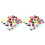 200Pcs 8Mm Mixed Color Round Shape Resin Buttons Sewing Accessories 1