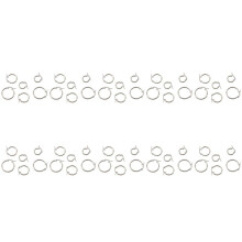 30 Pairs 15mm 20mm 25mm Stainless Steel Hoop Earrings Set Woman Silver Color