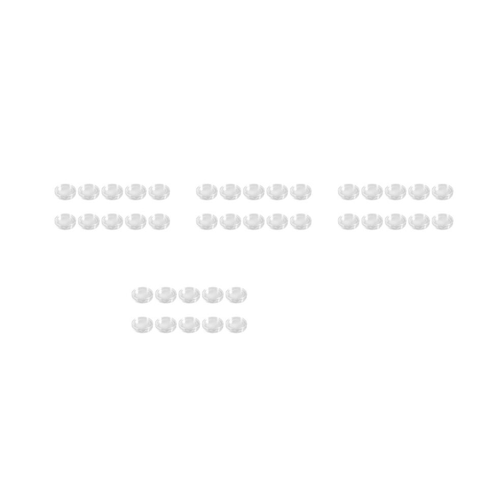 40 Pcs Small Round Transparent Plastic Coin Capsules Box 26mm