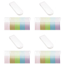 Marcadores de Livros em Acrílico Transparente em Branco 80 Unidades Retângulo Transparente Marcadores de Livros em Acrílico com 80 Unidades