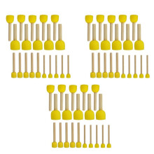 60 PCS Ronde ÉPonges Brosse Set Enfants Outils de Peinture - Ensemble de Peinture à L'éponge Outils de Bricolage Peinture en 4 Tailles pour Les