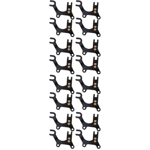 16Pcs Black Durable Adjustable Bike Disc Brake Brackets Frame Adapter 1