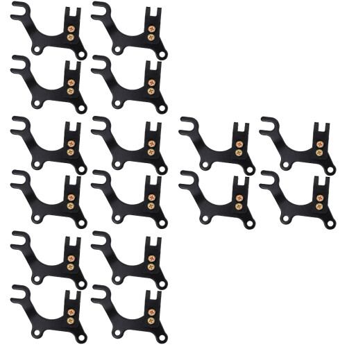 16Pcs Black Durable Adjustable Bike Disc Brake Brackets Frame Adapter 2