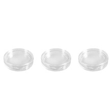30 St Liten Rund Genomskinlig Plast Myntkapslar Låda 20mm