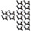 16Pcs Black Durable Adjustable Bike Disc Brake Brackets Frame Adapter 4