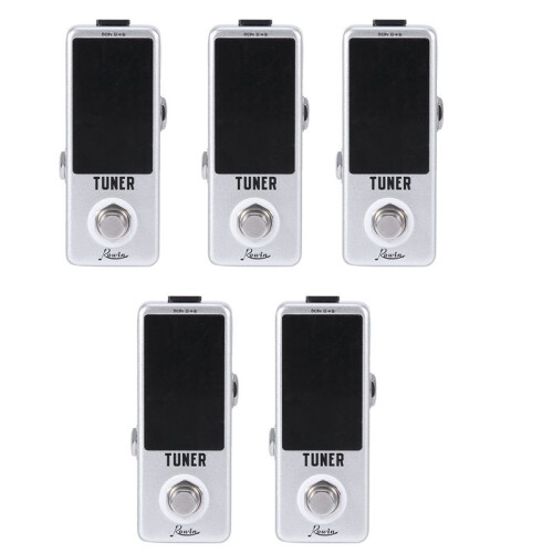 5X Rowin High Precision Guitar Chromatic Tuner Pedal Ture Bypass