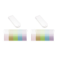 Blank Clear Acrylic Bookmarks 40Pcs Rectangle Transparent Acrylic Book Markers with 40Pcs Small Bookmark Tassels