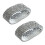 2X Wedding Bridal Stretchy 8 Row Rhinestone Bracelet Bangle 28 mm 1
