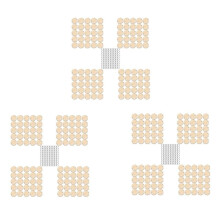 300 Pieces Round Wooden Discs with Holes Birthday Board Tags and 300 Pieces 15 mm Rings for Arts and Crafts (3CM)