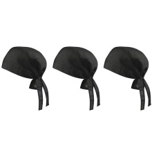 3X Unisex Bandana Cap Headscarf Biker Hat Pirate Cloth in Sport Bicycle Bandana Cap Cotton
