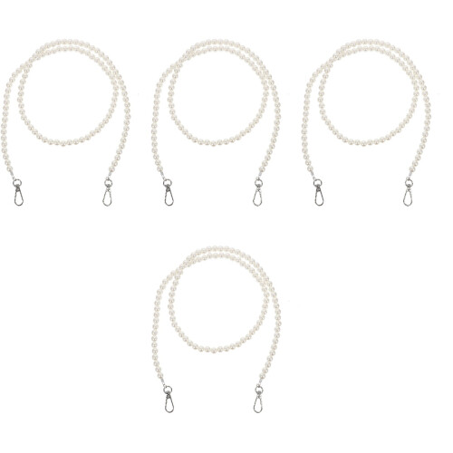 4Pcs Easy-Install Pearl Bag Shoulder Chains for Bag Decoration 2