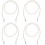 4Pcs Easy-Install Pearl Bag Shoulder Chains for Bag Decoration 5