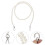 4Pcs Easy-Install Pearl Bag Shoulder Chains for Bag Decoration 9
