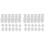 10 Strips 60 Pots Empty Paint Strips Paint Cup Pots, 10Ml/ 0.35Oz  Paint Pot Strips Clear Plastic Storage Containers 1