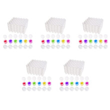 250 Strips Paint Pots Strips,1500 Pots 2Ml/0.07 Oz Empty Paint Cup Pots with Lids,for Classrooms Paintings Art Festivals