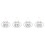 4 Pack Neon Open Sign Creative Door Plate Office 30x20cm White 3