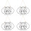 4 Pack Neon Open Sign Creative Door Plate Office 30x20cm White 4