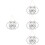4 Pack Neon Open Sign Creative Door Plate Office 30x20cm White 5