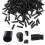 1000Pcs Black Dome Bolt Caps Rubber Covers for Screw Protection 7