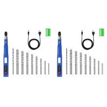 2X Electric Cordless USB Rechargeable Hand Drill Kit for Jewelry Making,Pin Vise Set for Resin Keychain Polymer Clay