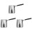 3Pièces Chauffant En Acier Inoxydable Cuisine Argent 2