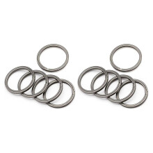 Titanium Key Ring, Quick Release Side-Pushing Ring, Super Key Organizer, Outer Diameter 30MM, 10PCS