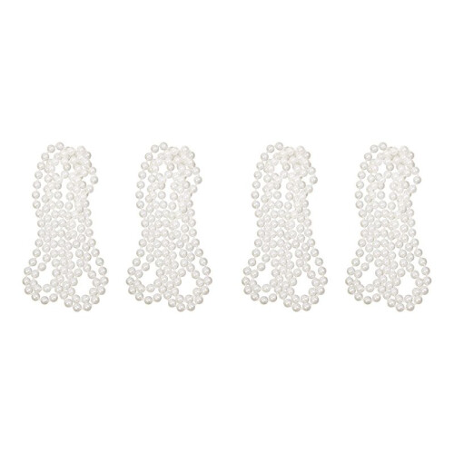 4X Lunga Collana di Perle Artificiali Accessori per Gioielli  per Ragazza Flapper Suit 1920s